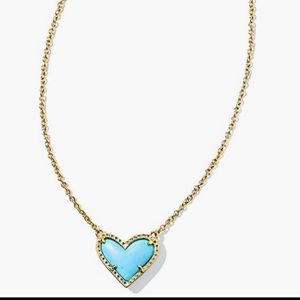 Kendra Scott Blue Heart Necklace